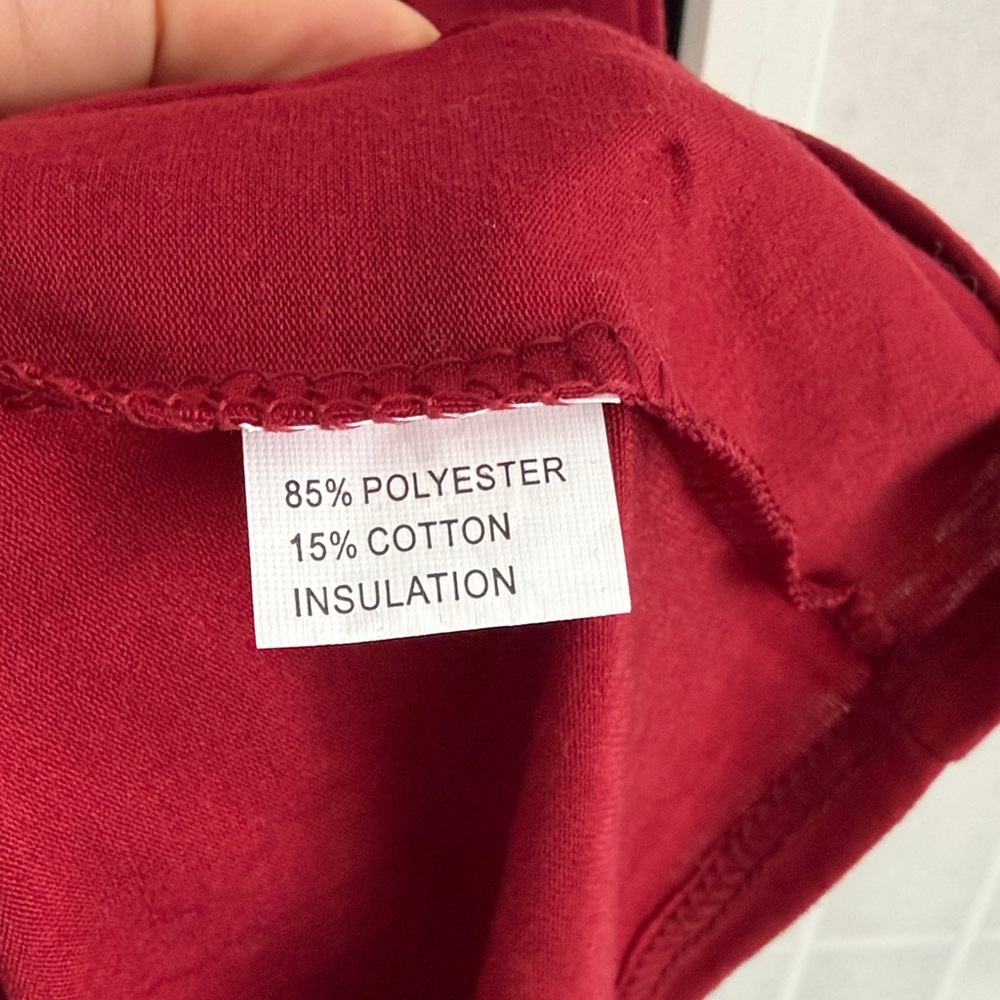 NWT Rich Burgundy Midi Dress with Pockets - Picture 5 of 5